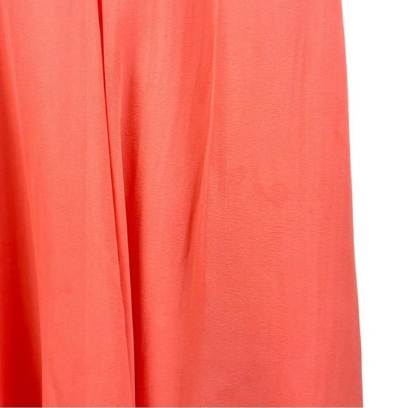 Sandra Angelozzi Coral Silk Midi Dress Size 36/S - Picture 8 of 8